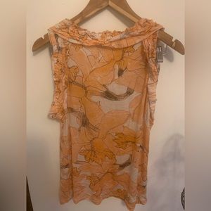 Floral orange women’s top